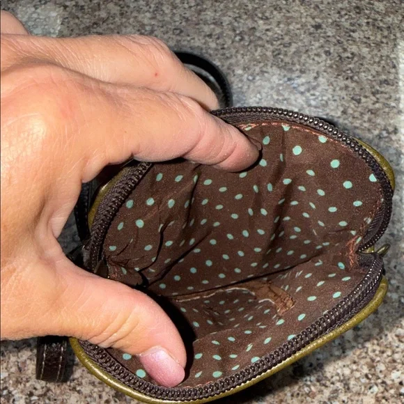 Chala Olive Crossbody Bag with Fox Accent - Picture 3 of 8